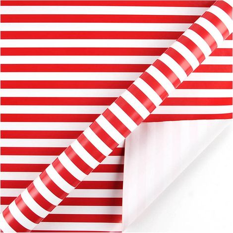 Papier D Emballage Cadeau - Motif Carreaux - Format Plat 50 x 70 cm - Pour Noel Anniversaire Mariage Fete - Lot De 1 (1/4)
