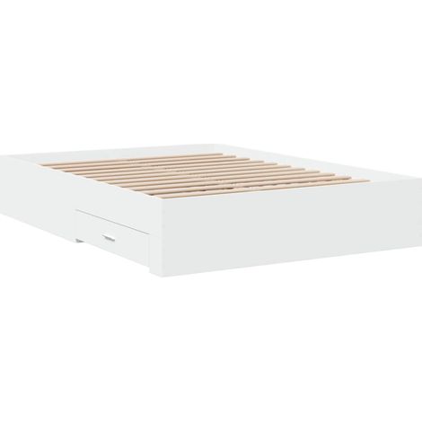 Cama con cajones madera de ingeniería blanco 120x190 cm vidaXL