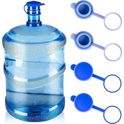 Reusable and durable silicone stoppers for 55mm bottles, compatible with water bottles. Pack of 4. - AquaForge (1/5)
