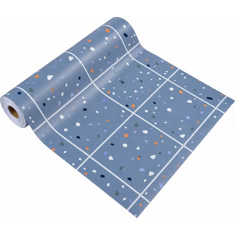 Film Adhesivo para Suelo Antideslizante Azul para Baño 60 cm (1/5)