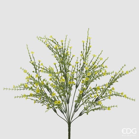 EDG Enzo De Gasperi Ginestra Cespuglio Pianta Artificiale H 55 Cm Giallo