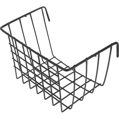 Mangeoire à Foin en Fer Noire pour Lapins et Cochons d'Inde, Panier Suspendu Pratique et Robuste pour Cage d'animaux de Compagnie, Gain de Place Assuré (1/5)