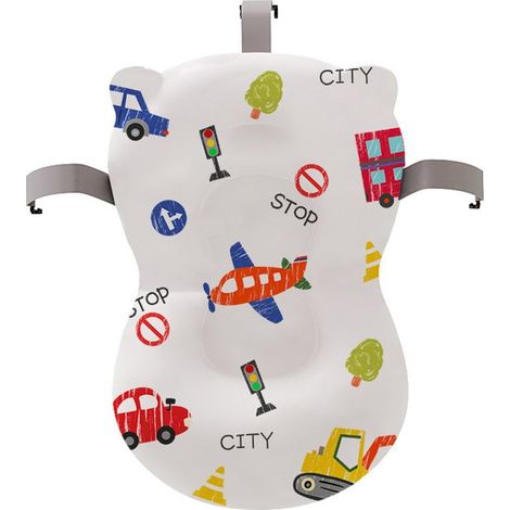 Babybadematte – Badematte für Neugeborene – rutschfeste Badematte – verstellbarer Badewannensitz – Badewannensitz für Neugeborene – 37 x 27 x 3 cm (1/5)