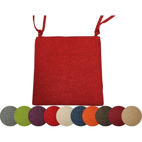 4X Gartenkissen Stuhlkissen Set Gartenstühle Stuhlauflage Sitzkissen Sitzpolster Auflage Gartensitzkissen Garten Kissen (4er Set, Camel) (1/5)