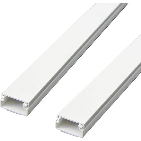 CANALINA PASSACAVI ADESIVA mm 20 x 10 - pack 2 barre da 1 mt. - 60775  - ELECTRALINE