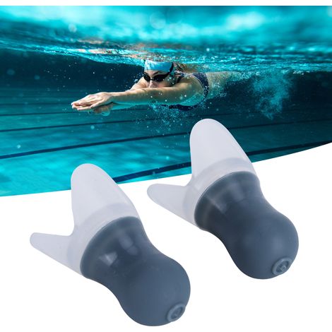 Bouchons d'Oreille en Silicone Anti-Bruit Forme Balle Gris Taille Grande avec Boîte de Rangement (1/5)