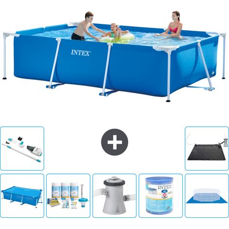 Intex Piscine Tubulaire Rectangulaire - 300x200x75 cm - 8-pièces S40225 (1/5)