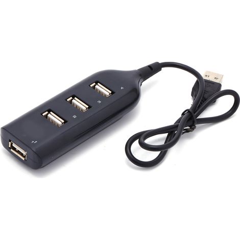 Hub USB 2.0 4 Ports avec Câble Micro USB pour Ordinateur PC - Répartiteur d'Alimentation (1/5)