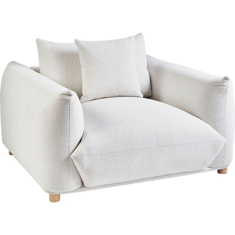 Sessel LUVOS Stoff Cremeweiß (1/5)