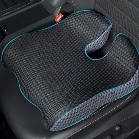 Autositzkissen aus Memory-Schaum für den Fahrer Ergonomischer Sitzerhöher für Erwachsene, Linderung von Rücken-, Steißbein- und Ischiasschmerzen, atmungsaktiver Bezug, für Auto, LKW und Bürostuhl (1/5)