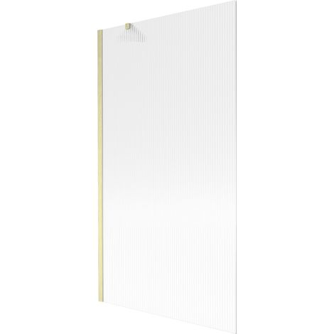 Mexen Next Duschabtrennung 1-flügelig 100 x 150 cm, Streifen, gold gebürstet - 895-100-000-00-09-55 (1/5)
