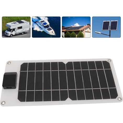 Die monokristallinen Silizium-Solarzellen mit 8 W und 5 V eignen sich für Autos, Boote, Anhänger und Wohnmobile (ohne Energiespeicher). (1/5)