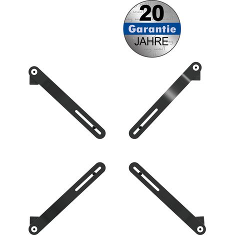 Vierarmiger Monitoradapter für Nicht-Vesa-Monitore für Bildschirme bis 27" (69 cm) und einer Tiefe von 2 - 7 cm, Belastung bis 8 kg