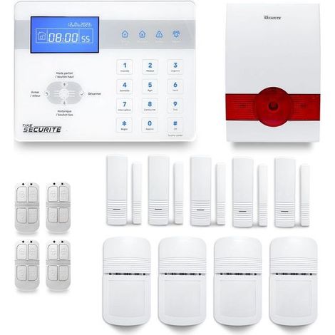 Alarme maison sans fil ICE-Bi34 Compatible Box internet et GSM (1/4)