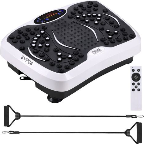 Pedana vibrante con fasce elastiche, Bluetooth, 5 programmi (1/5)