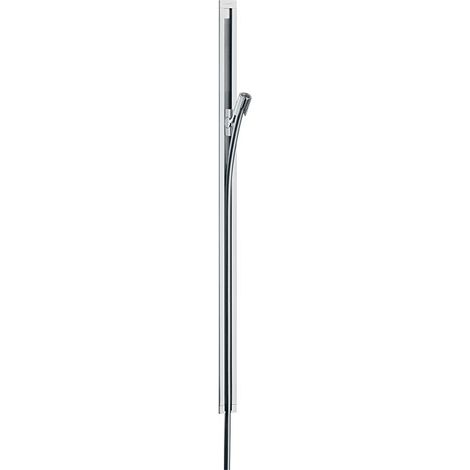 Hansgrohe – Barre de douche 0,90 m en aluminium chromé – Curseur réglable et silencieux – Largeur 45 mm – 27636000 (1/7)