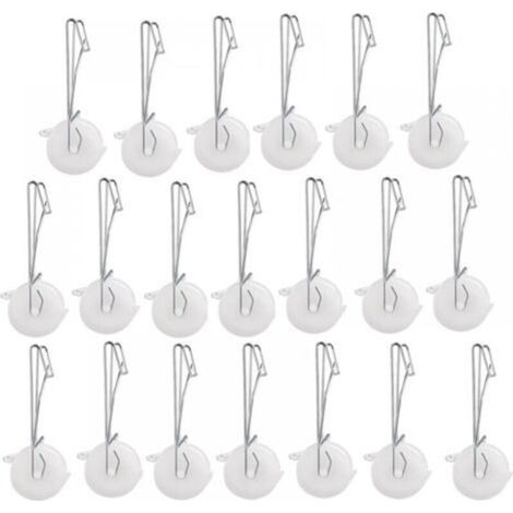 Lot de 20 crochets pour rouleau de support pour tomates avec corde de chanvre de 15 m, kit de treillis pour serre et kit de pergola (1/5)