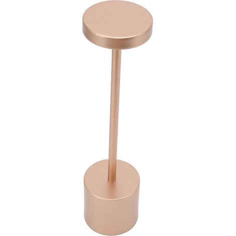 Lampe de bureau tactile LED style nordique à 3 niveaux, lampe de table décorative d'intérieur pour hôtel et restaurant, couleur or rose (1/5)