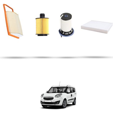 Kit tagliando 4 filtri compatibile con Opel Combo D 1.3 CDTI 70kw Dal 2016 (1/5)