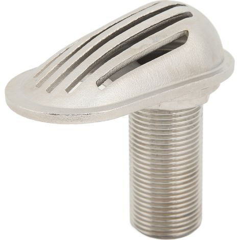 Filtro di aspirazione per acqua marina in acciaio inox 316, filtro passa-scafo per la raccolta dell'acqua per barche, yacht, kayak, 1 pollice. (1/4)