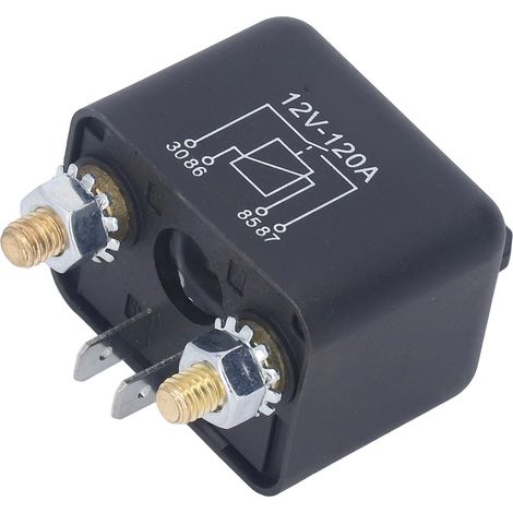 Relais de démarreur automobile 2,4 W 120 A, 4 broches, contact normalement ouvert, bobine en laiton, puissance de démarrage élevée, interrupteur 12 V (1/5)