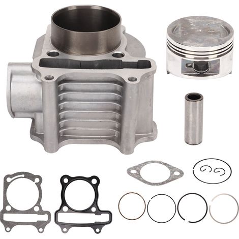 Kit de culasse moteur avec piston, joint, ressort, ensemble de reconstruction cylindre en alliage d'aluminium pour scooter GY6 150cc (1/5)
