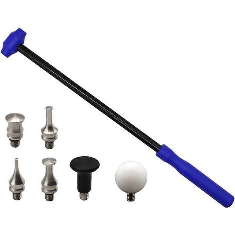 Werkzeug zur Reparatur von Autodellen mit konischem Hammer und Stangenspitze (M8-Schraube) für lackschadenfreies Ausbeulen der Karosserie (1/5)