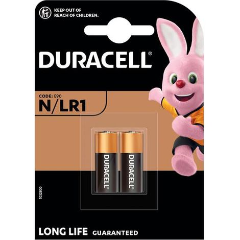 Duracell LR1 Alkaline Electronic Battery Pack of 2 S5739 Non-Rechargeable