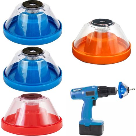 Lot de 4 collecteurs de poussière pour perceuse électrique, collecteur de poussière, collecteur de poussière pour perceuse, collecteur de poussière haute capacité pour tous les projets (1/5)