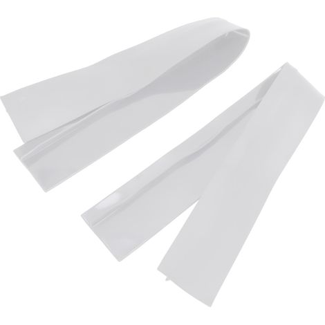 Lot de 2 cache-joints de 53 cm (21 po) en silicone blanc résistant aux hautes températures et antidérapant, pour combler les espaces entre le plan de travail et la cuisinière. (1/5)