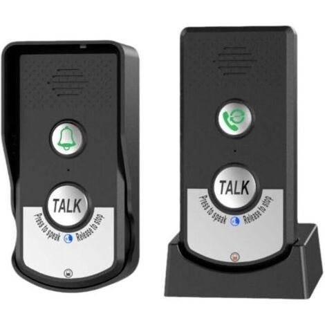 Système d'intercommunication sans fil - Soins aux seniors - Sonnette avec fonction rappel - Installation simple - Idéal pour maisons de retraite et domiciles (1/4)