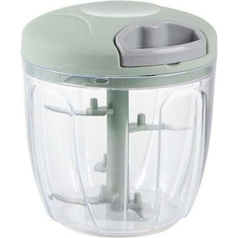 Vegetable Cr, 5-Blade Manual Meat Grinder, 900ML Onion Salad, Sausage/Nut Cutter, Baby Food, Garlic Press (1/5)