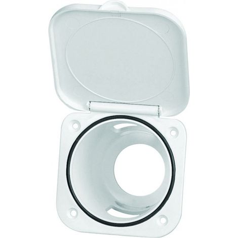 Boitier blanc pour douchette - NUOVA RADE - 75 x 75 mm
