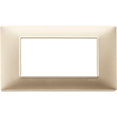 Vimar Plana Abdeckrahmen 4 Module Farbe Champagne 14654.22