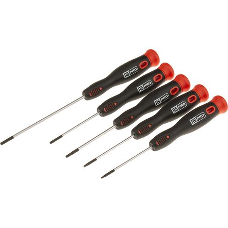 Jeu de tournevis RS PRO Précision Torx 5 pièces ( Prix pour 1 Jeu )
