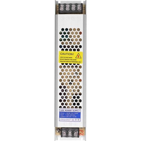 Alimentation à découpage régulée 150 W pour barre lumineuse LED ultra-mince, transformateur électronique WCB-12V-150W (1/5)