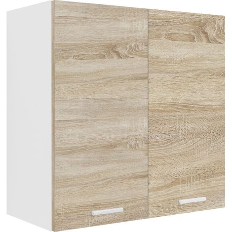 Esilo Küchenoberschrank 60 cm 2 Türen weiß, Eiche Dekor. (1/5)