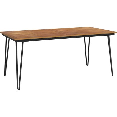 Maison Exclusive - Gartentisch Haarnadel-Tischbeine 180x90x75 cm