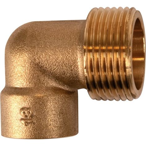 Codo de latón M 15x21-18