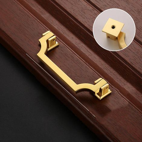 Luxuriöser, leichter Schranktürgriff aus gebürstetem Kupfer, Schuhschrank