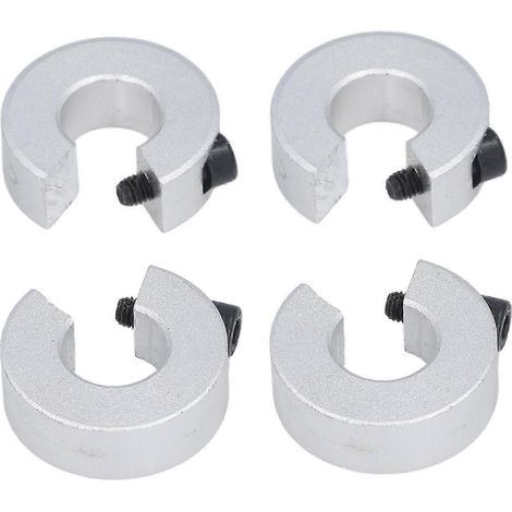 Lot de 4 bagues d'arrêt pour rail linéaire, en alliage d'aluminium, à fixer sur l'arbre. Diamètre intérieur : 16 mm, diamètre extérieur : 35 mm, épaisseur : 10 mm. (1/5)
