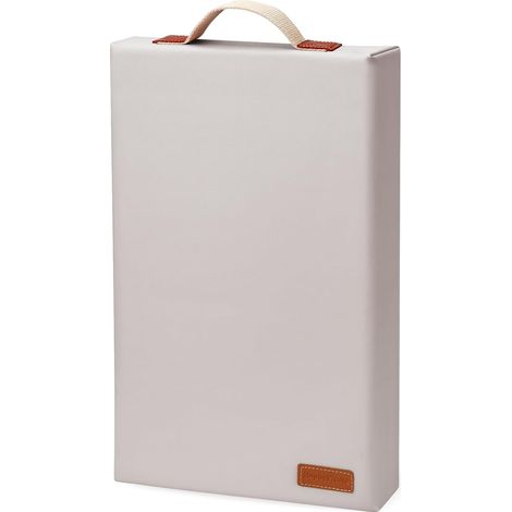 Tapis à genoux de jardin imperméable – Tapis à genoux en mousse souple de 5,1 cm d'épaisseur pour jardiniers avec poignée et housse amovible, support de genou pour le bain, gris (1/5)