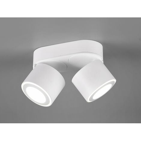 LED Deckenstrahler TAURUS 2-flammig Weiß, Breite 18cm