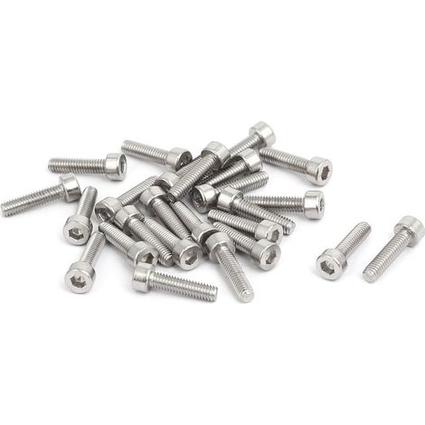 M2.5X10mm 316 Edelstahl Vollgewinde Innensechskantschraube Bolzen 25st (1/3)