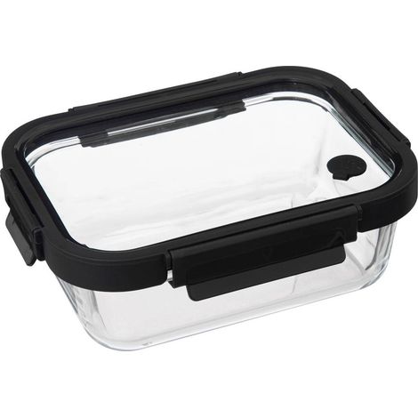 Glasbehälter für Lebensmittel mit luftdichtem Deckel, transparent (1/5)