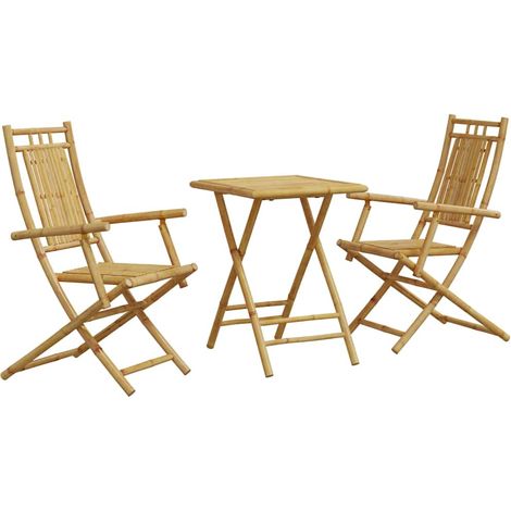 Maison Exclusive - Set da Bistrò 3 pz in Bambù
