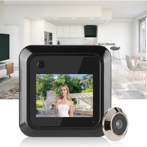 Viseur de porte électronique 2,4 pouces avec caméra HD 0,3MP, écran TFT LCD et angle de vision 95° pour surveillance vidéo (1/5)