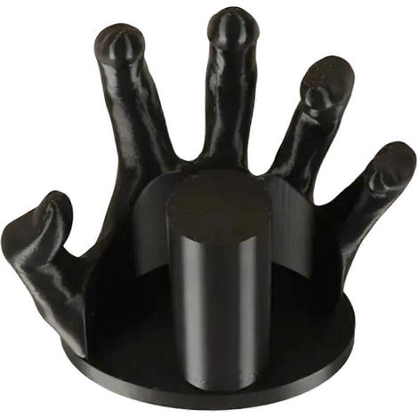 Boîte de papier toilette décorative style gothique, main de sorcière noire, design créatif, décoration d'Halloween pour la maison. (1/5)