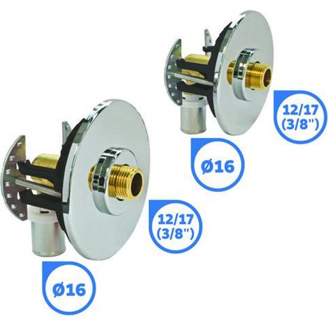 SOMATHERM FOR YOU - 303520502 - Montaggio valvola sistema di sottobacino/Sink per Ø16 tubo multistrato - Kit completo con raccordi a pressare - M12 / 17