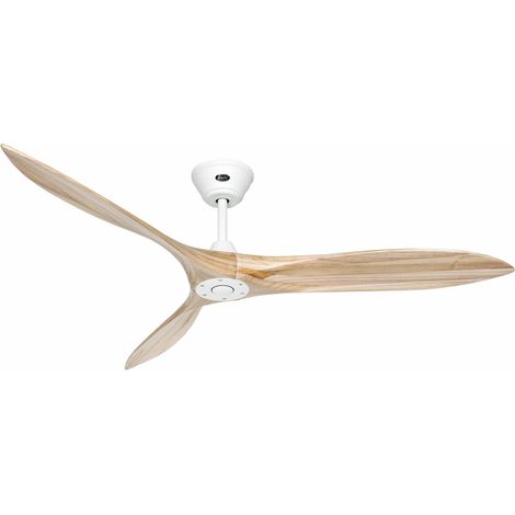 DC Ceiling Fan Eco Airscrew White / Natural Wood